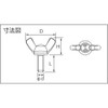 TRUSCO B35-0815 Forged Butterfly Bolts, Stainless Steel, M8 x 15,