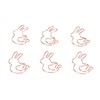 160Pcs Kids Paper Clips Bunny Style Smoothing Strong Metal Exquisite