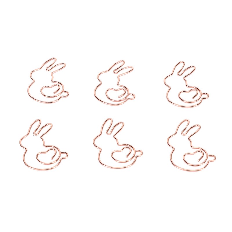 160Pcs Kids Paper Clips Bunny Style Smoothing Strong Metal Exquisite