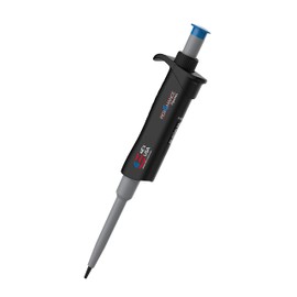 PER4MANCE Pipette - 5~50µL Adjustable Single Channel Pipette, ISO Calibrated Low Plunger-Force Ergonomic Micropipette with Autoclavable Lower and Universal Tip Cone, Ultra-Light Precise Pipettor