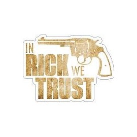 in Rick We Trust Walking Dead Vinyl Sticker,Cars Trucks Vans Walls Laptop