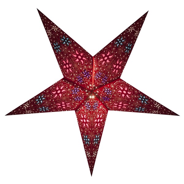 GalaxyArts - Chakra (Red, Medium) - Paper Star Lantern