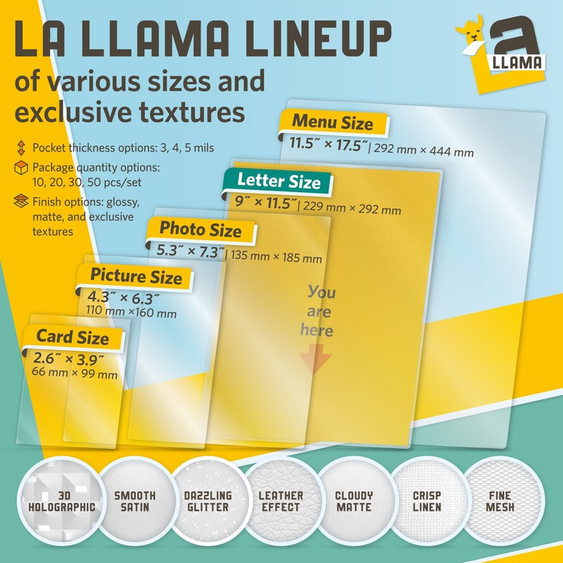 Textured Self Adhesive Laminating Sheets, Smooth Satin Finish, 9 x