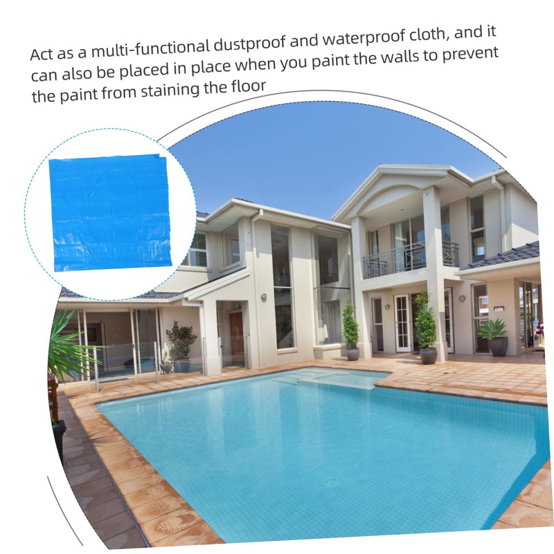 BESPORTBLE Pool Mat Swimming Pool Cover Dust Rainproof Paint Drop