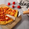 Ktchnhlprz 2 Piece Pizza Set, Stainless Steel, Wood, Pizza Roller,
