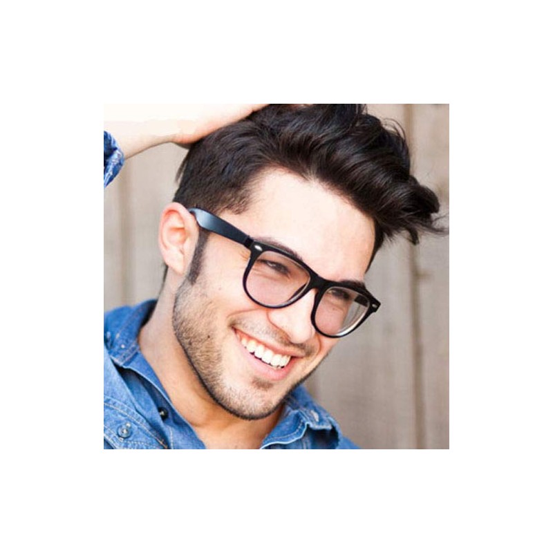 retroUV® Horn glasses without bars for women and men, nerd