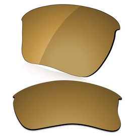 LenzReborn Polarized Lens Replacement for Oakley Half Jacket 2.0 XL OO9154 Sunglass - Umber Gold - Polarized Mirrored