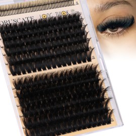260D Volume Lash Clusters with Bottom Lashes 8mm-25mm Mixed Lengths Mink Cluster Lashes Thick Individual Cluster Eyelash Extensions DIY Salon Look Dramatic Full Look Eyelash Clusters by CORUSCATE