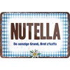 schilderkreis24 - Tin Signs Funny Bavaria Saying "Nutella" Bavarian Decorative
