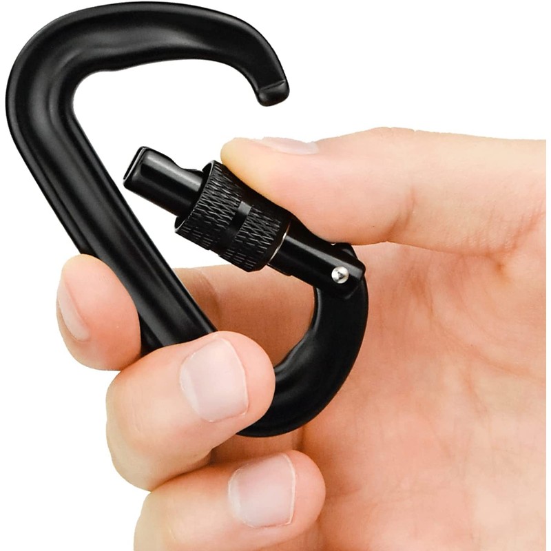 Auto Locking Carabiner Clips, 2PCS 12KN (1200kg) Heavy Duty Lightweight