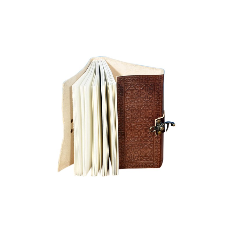 PotStar Dragron With One Lock Leather Diary , Handmade Journal