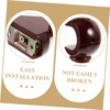 Ciieeo Wood Curtain Brackets 2pcs Curtain Rod Tray Wooden Track