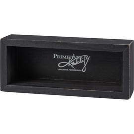 Primitives by Kathy Everything Is Figureoutable Wooden Box Sign | Black and White Desk Wall Display