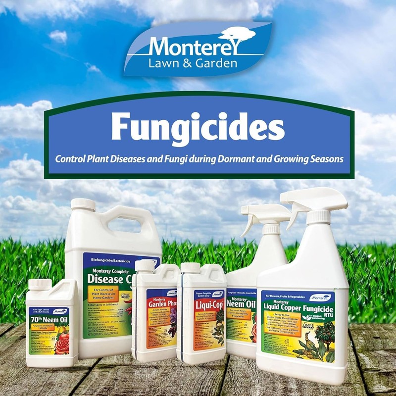 Monterey Liqui-Cop All Natural Fungicide Concentrate for Disease Prevention, 1