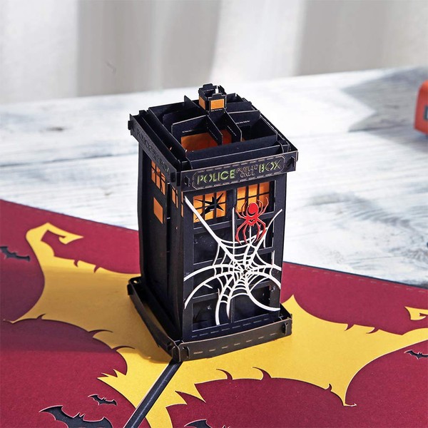 AITpop Thank You 3D Greeting Cards-Tardis of DOCTOR WHO for Halloween,Encouragement Card Birthday Gifts Graduation Card Greeting Card,3D Pop Up Card Tardis Dr.who Cards Halloween pop up cards