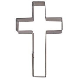 Staedter Cross Cookie Cutter, Silver, 9 cm