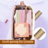 SHANFAA Cute Capybara Pen Case Set, Transparent Capybara Pen Bag