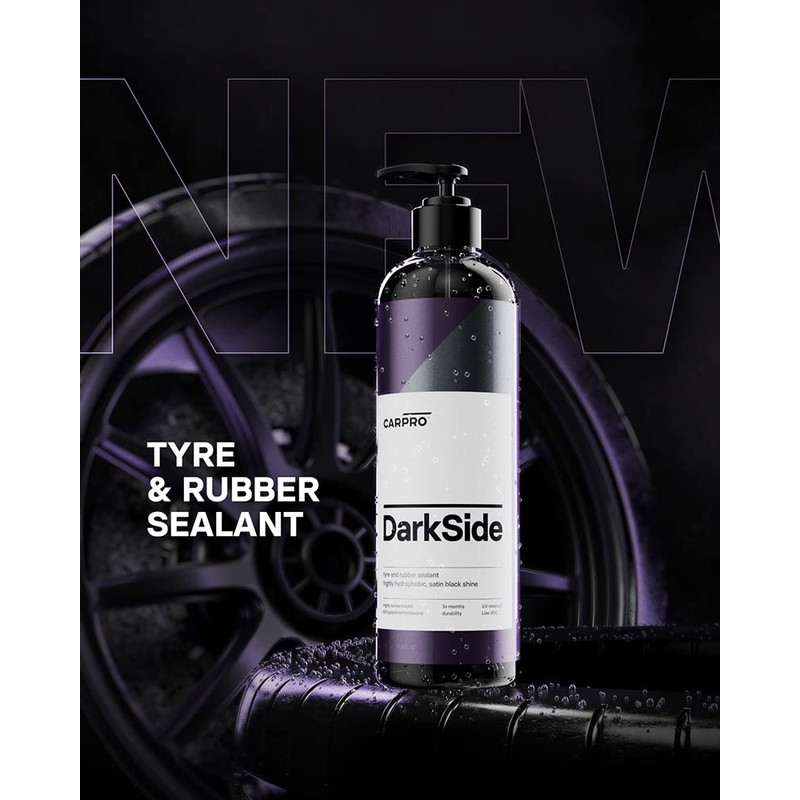 CARPRO Darkside - Tire & Rubber Sealant, Hydrophobic & Self-Cleaning,