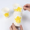evelay 8pcs Easter Chick Paper Cups 270ml for Kids Party
