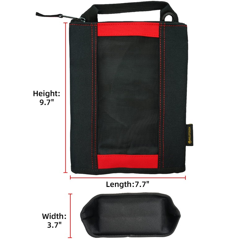 MELOTOUGH Fastener Bag Utility Canvas Zipper Tool Bag Heavy Duty