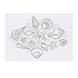 'Beautiful Seashells' Temporary Tattoo - Water Resistant, Skin-Safe, Non-Toxic Transfer (TO00084467)