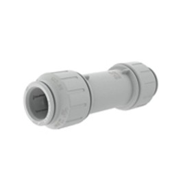 John Guest Speedfit 1/2 Inch CTS Slip Connector, Push to Connect Plastic Plumbing Fitting, White, 1/2SCP