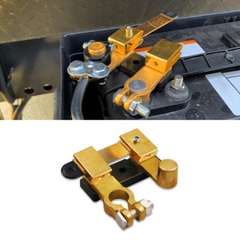 Kutyun Battery Disconnect Switch, Car Battery Switch, 12V/24V Top Post Knife Blade Master Switch, Heavy Duty Battery Disconnect, Car Accessories Battery Kill Switch Universal for Most Car (Level)