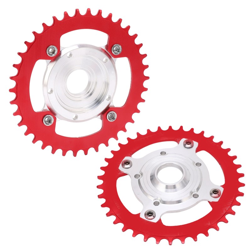 38T 104 BCD Electric Bike Chainring and Adapter Aluminum Alloy
