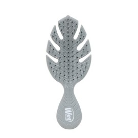 Wet Brush Go Green Mini desenredante, color gris – Cepillo desenredante para el cabello de viaje – cerdas IntelliFlex ultrasuaves que se deslizan a tr