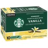 Starbucks Flavored Coffee K-Cup Pods, Vanilla Flavored Coffee, Made without