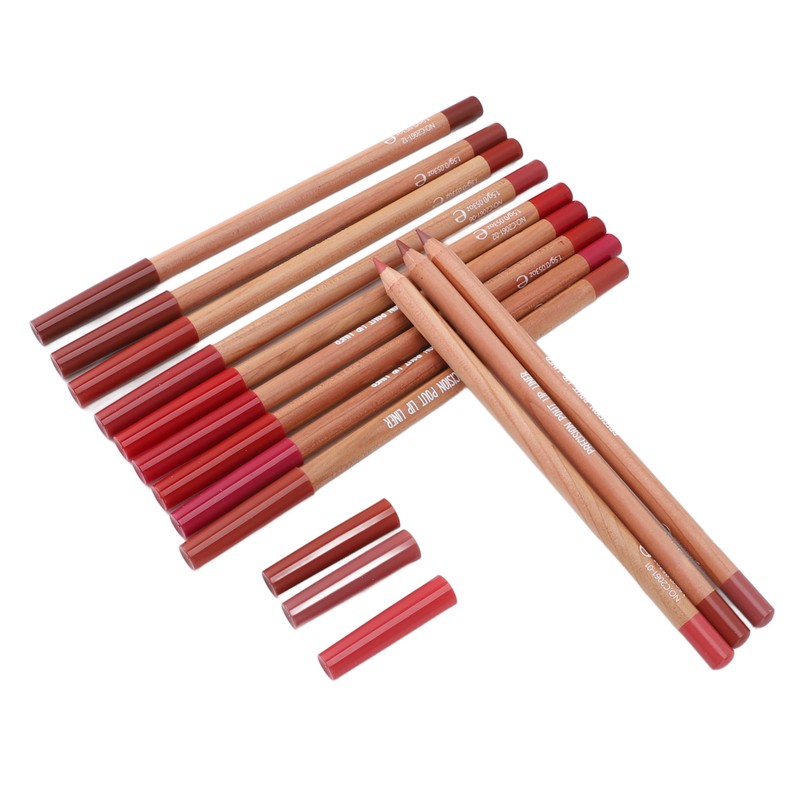 12 Colors Lip Liner Matte Lipstick Lipliner Waterproof Sweat Resistant