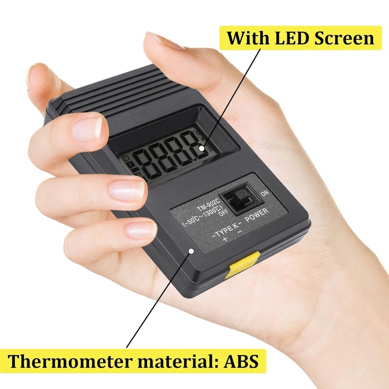 K-Type Thermometer, Digital Thermocouple Thermometer K- Type Temperature Meter -50