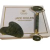 Énara Jade Roller & Gua Sha Set Dark Green –