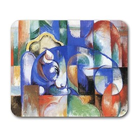 Franz Marc Moden Art (Abstract-Expressionist) Mouse Pads (Lying Bull)