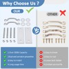 UnibLn (2 Pack) Boat Dock Ladder Hardware Attachment Kit for