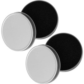 Set de 2 Limpiadores de Brochas de Maquillaje Esponja Hipoalergénica y Estuche de Hierro Resistente para Limpieza Facial y Organización Diaria