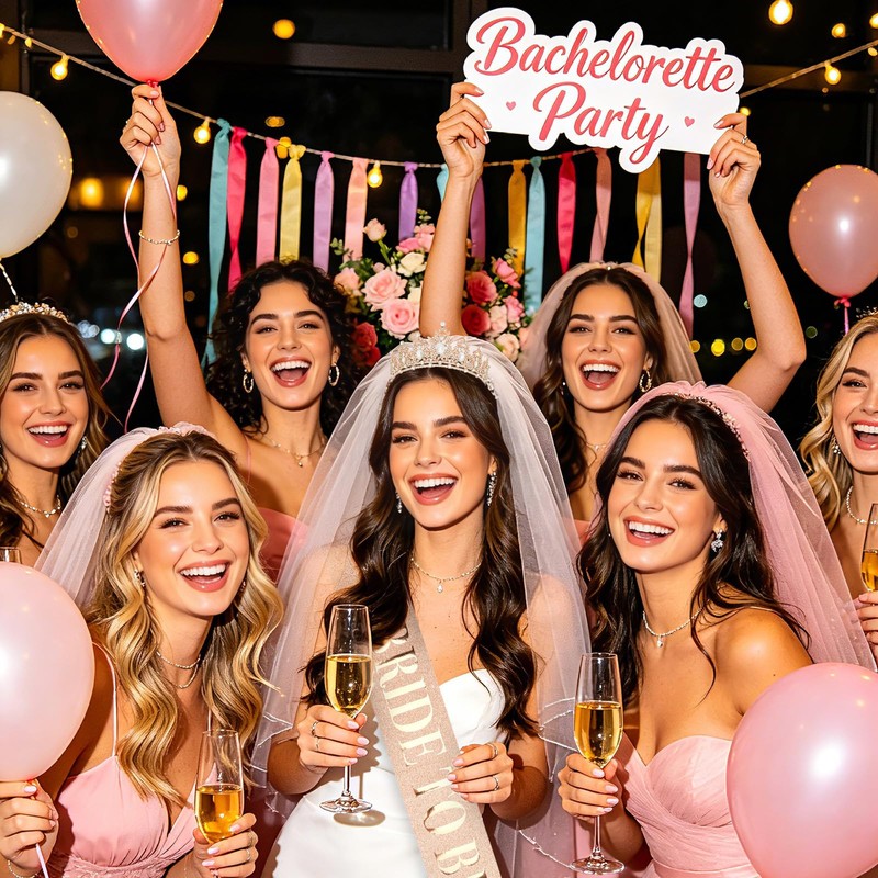 KEUKORZ Bride to be Girl Rose Gold Crown with Sash