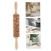 Gatuida Flower Rolling Pin for Wedding Holiday Christmas Mother's Day