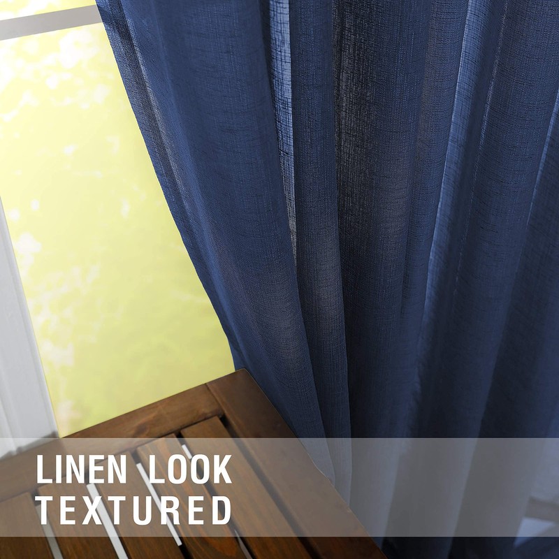 KOUFALL Short Curtains for Bathroom Window,Sheer Cafe Curtains for Kitchen