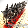 FINENI Horse Racing Game for Adults, Luxurious Metal Horses (Black)