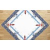 Lighthouse Table Cloth 75 x 75 cm Easy-Care Tablecloth for