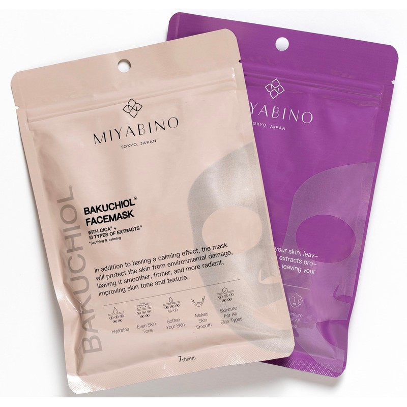 MIYABINO Baktiol + CICA Face Pack (Pack of 7)