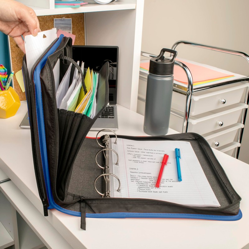 Five Star Zipper Binder, 2 Inch 3-Ring Binder with Round