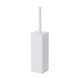 Tidy (Tidy) PlaTawa for Toilet, Compact Toilet Brush, Clear, Good Water Drainage, with Lid, White CL-665-521-7