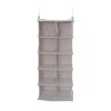Household Essentials Closet 10-Pocket Hanging Shoe Side Blended Canvas Storage,