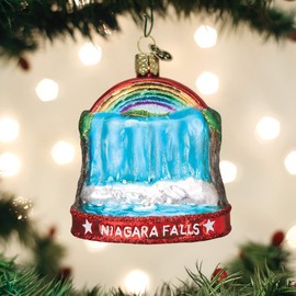 Old World Christmas Niagara Falls Glass Blown Ornaments for Christmas Tree