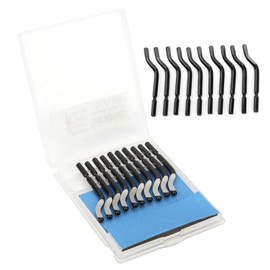 Deburring Blades Replacement,20pcs BS1010 Trimming Blades for Deburring Tool Edge Trimmer High Speed Steel Blades, for Metal Plastic Aluminum Copper PVC