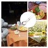 2 Pcs Foldable Cutlery Stainless Steel Folding Spork Lightweight Outdoor