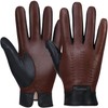 FIORETTO Mens Winter Genuine Leather Gloves Cashmere and Wool Lined