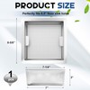 Tuanse 2 Pcs 8.5 x 8.5 x 3'' Stainless Steel